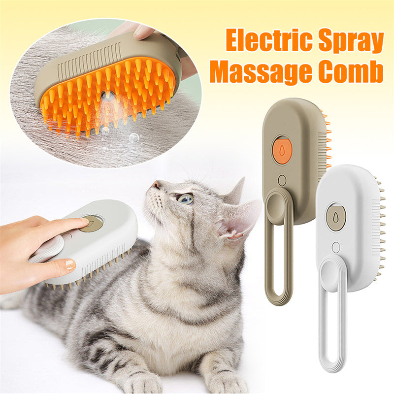 Cepillo de Vapor para Gatos - Marrón claro