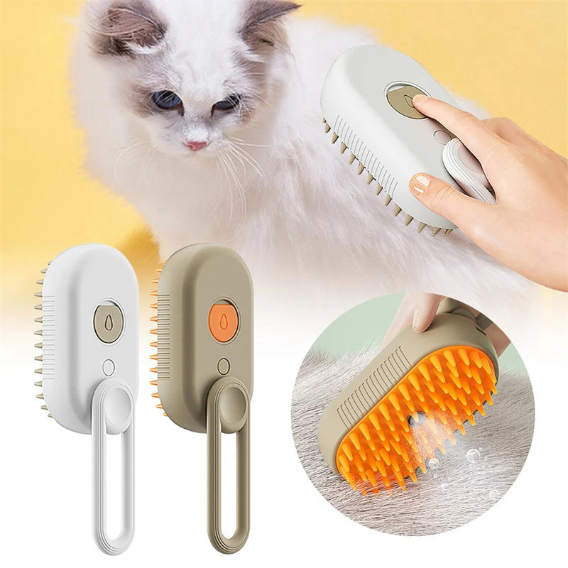Cepillo de Vapor para Gatos - Conjunto blanco porcelana
