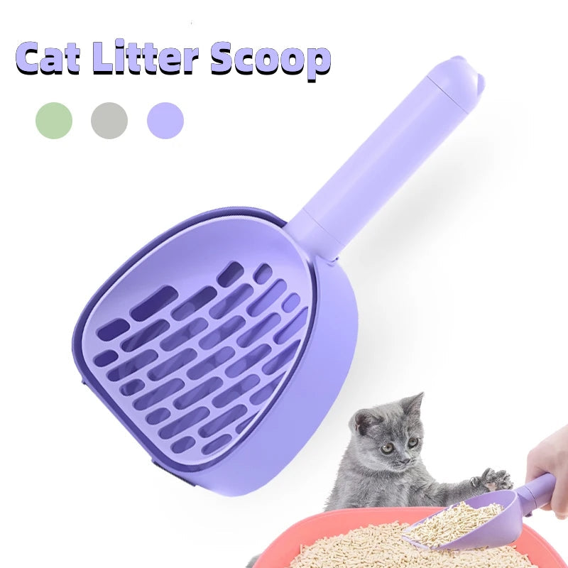 Pala para Arenero de Gatos - Conjunto C con base blanca