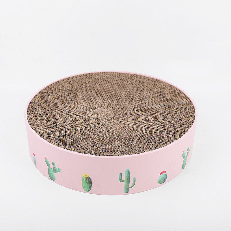Cama Rascador Redonda para Gatos 2 en 1 - Verde