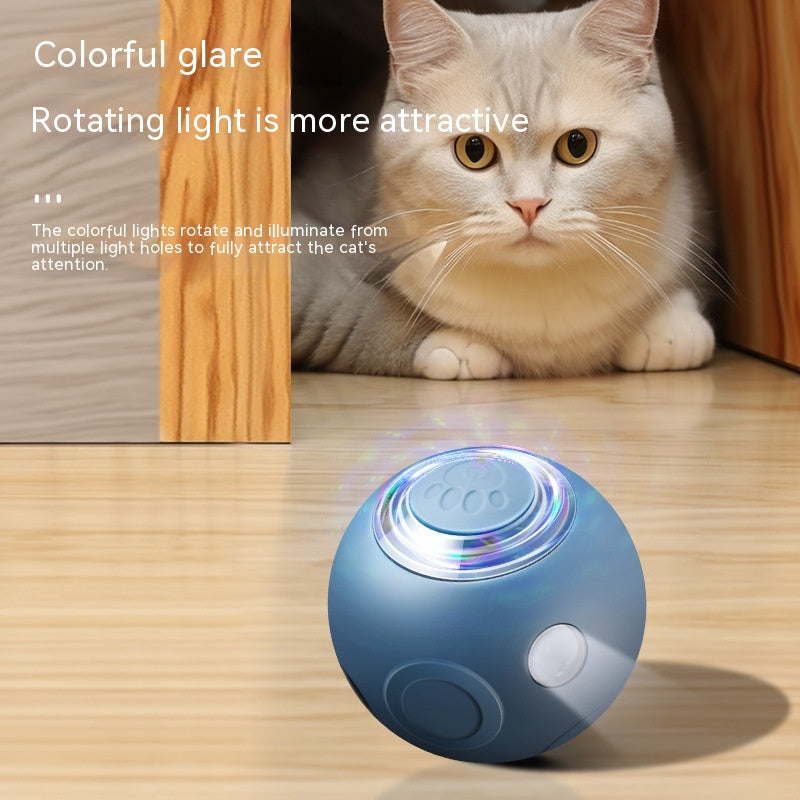 Pelota Inteligente Interactiva para Gatos - Azul cielo intenso